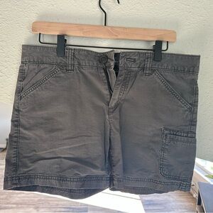 Eddie Bauer Casual Dark Gray Utility Shorts